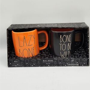 Rae Dunn Halloween oversized mugs set of 2 BORN TO BE WILD